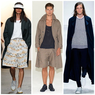 Left to right: designs by Billy Reid, Cadet, Ovadia & Sons.