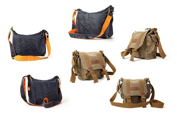 various models of messenger bags for men by Serbags