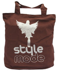 Style Mode Coffee Canvas Tote Bag for Women