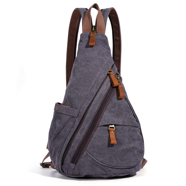 Canvas Small Crossbody Backpack Shoulder Casual Daypack