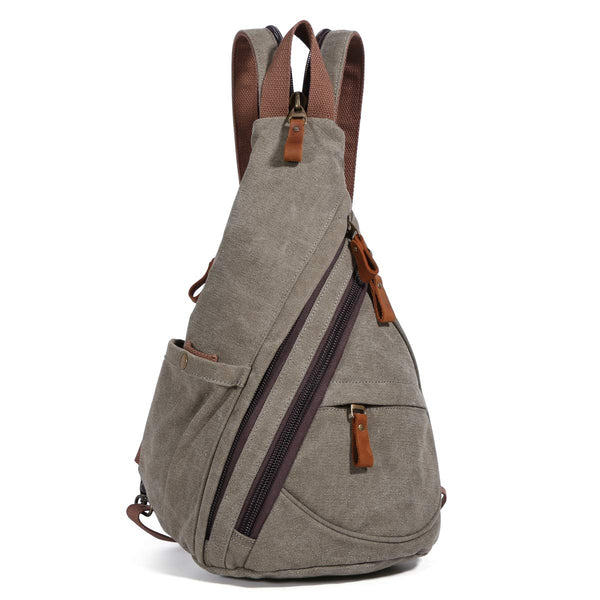 Canvas Small Crossbody Backpack Shoulder Casual Daypack