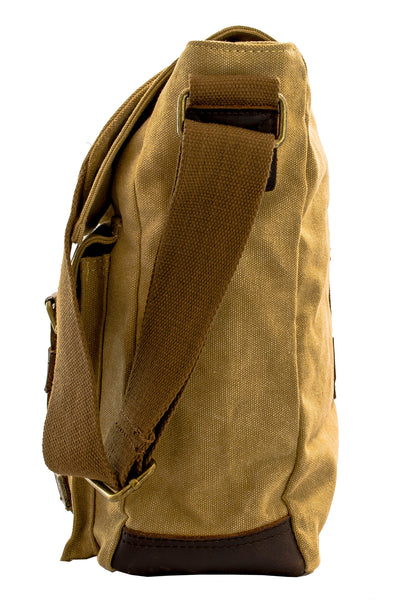 Vintage Canvas & Leather Sturdy Vertical Bag - Serbags - 5