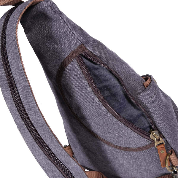 Canvas Small Crossbody Backpack Shoulder Casual Daypack