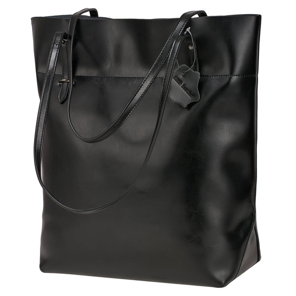 Women's Large Vintage Genuine Leather Tote Shoulder Bag