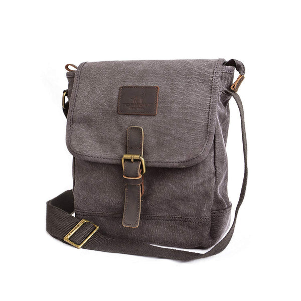 Canvas Messenger Bag Small Crossbody Bag Casual Travel Working Shoulder Bag