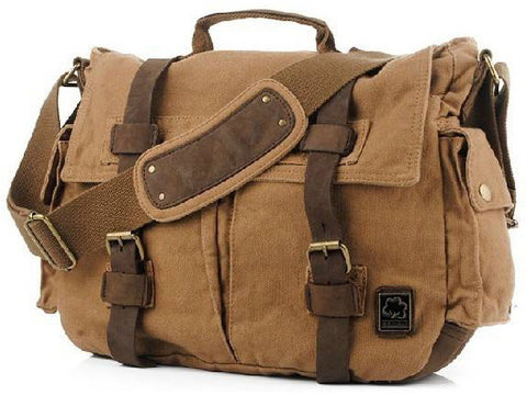 Army Inspired Duel-pouch Satchel