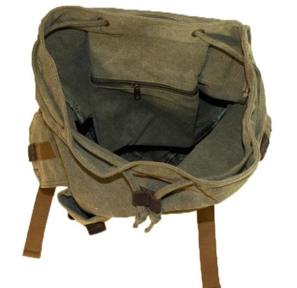 Premium Multi-purpose Black Canvas Heavy Duty Backpack | Serbags