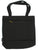Black Canvas Tote Bag for Women - Back