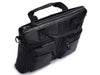 Black Leather Casual & Business Briefcase Laptop Bag - Serbags - 9
