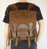 Brown Canvas Vintage Backpack Leather Trims - Serbags - 5