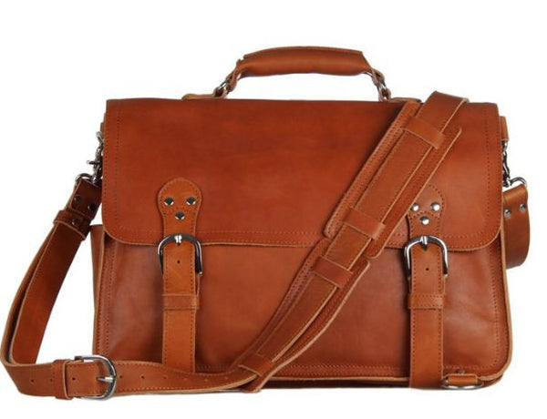 Convertible Genuine Leather Briefcase & Backpack