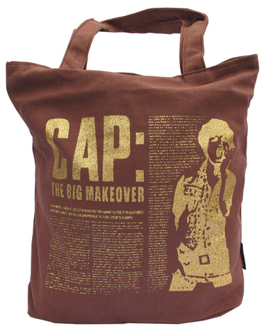 Brown Canvas Tote Bag for Women - Front