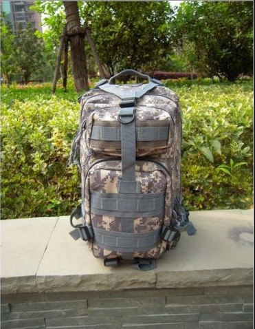 Camouflage Outdoor School Hiking Backpack Oxford Cloth Nylon - Serbags - 3