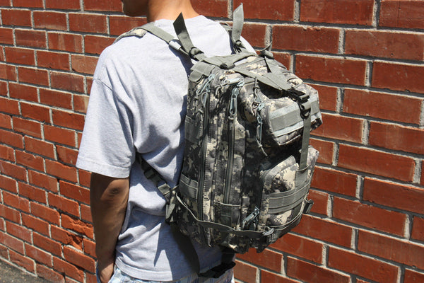 Camouflage Outdoor School Hiking Backpack Oxford Cloth Nylon - Serbags - 4