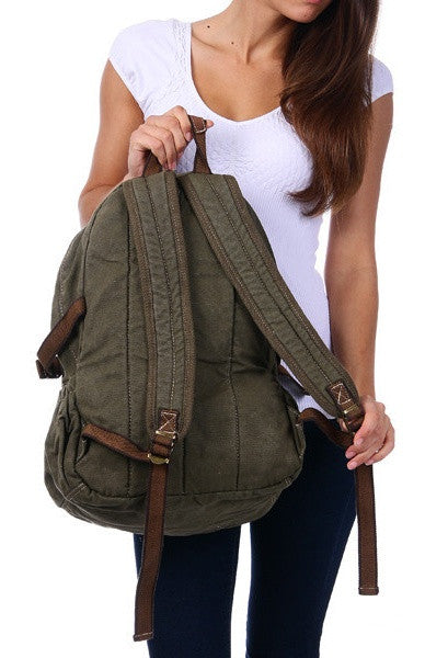 Canvas Heavy Duty School Backpack - Serbags - 7