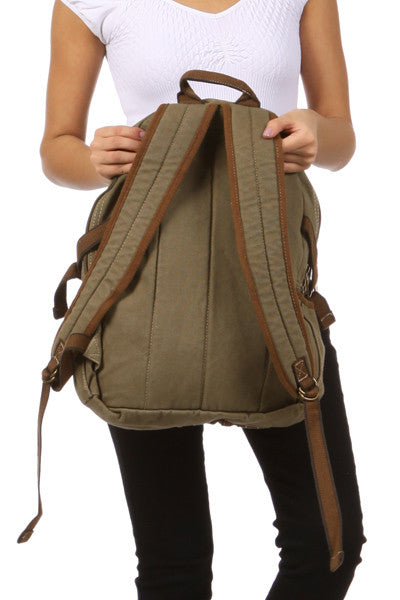 Canvas Lightweight Multi-compartment Utility Backpack - Serbags - 11