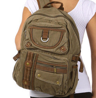 Canvas Lightweight Multi-compartment Utility Backpack - Serbags - 2