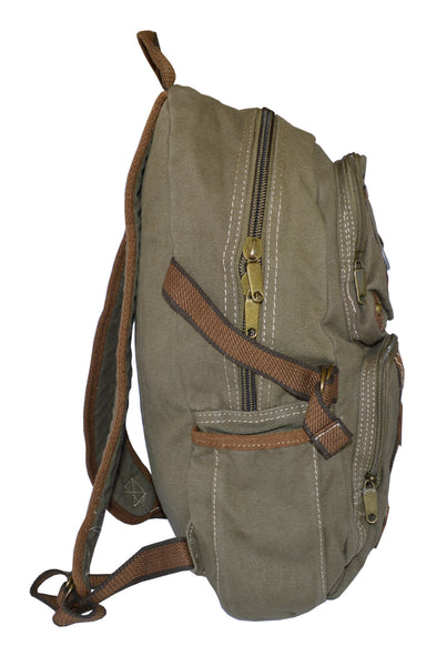 Canvas Lightweight Multi-compartment Utility Backpack - Serbags - 5