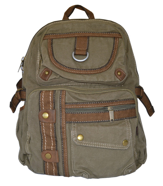 Canvas Lightweight Multi-compartment Utility Backpack - Serbags - 3