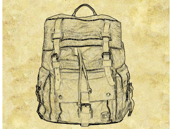 Large Canvas Leather Hiking Outdoor Travel Backpack - Serbags - 18