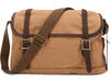 Canvas Crossbody Messenger Bag Light Brown - New - Serbags - 2