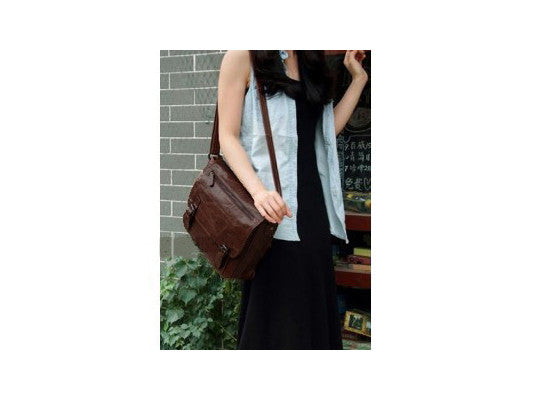 Casual Leather Crossbody Messenger Bag - Serbags - 10