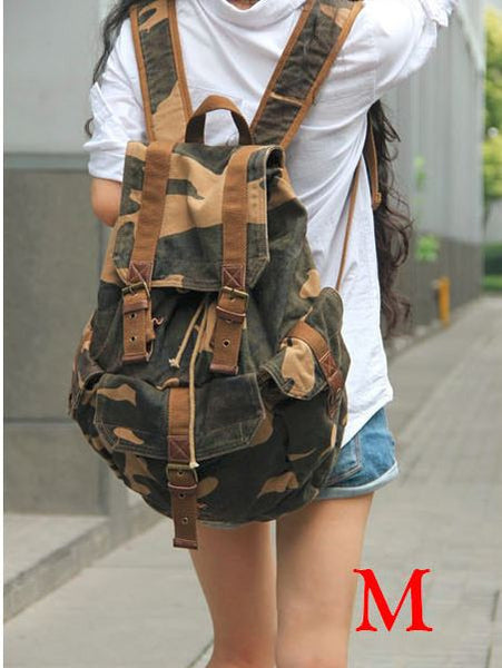 Full Canvas Camo Military Backpack, only $69.99 at SerBags