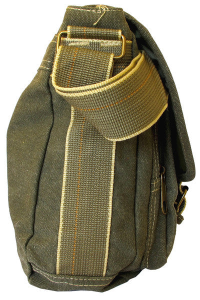 Classic Multi-Pocket Green Messenger Bag - Serbags - 4