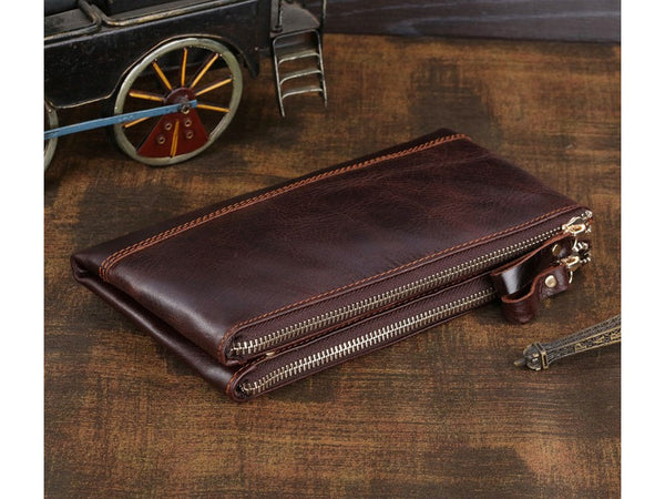 Clutch Organizer Wallet Genuine Leather - Serbags - 3