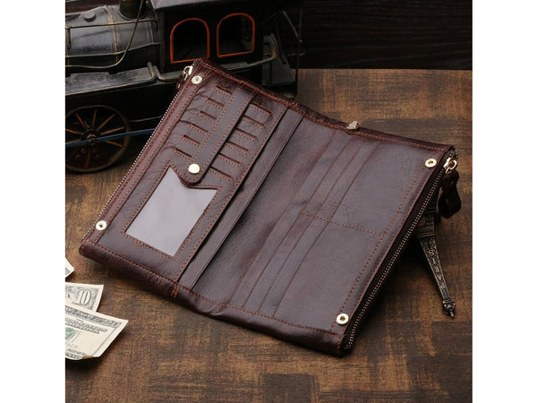 Clutch Organizer Wallet Genuine Leather - Serbags - 7