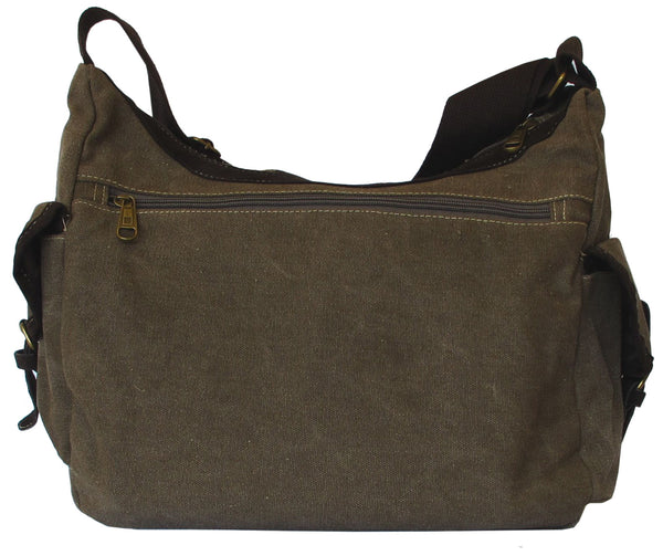 Cotton Canvas Messenger Shoulder Bag - Serbags - 4