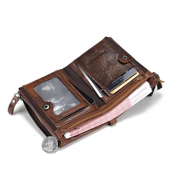 Men's Handcrafted Bifold Genuine Leather Wallet