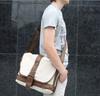 Cross Body Notebook Shoulder Canvas Messenger Bag - 13" Lenght - Serbags - 7