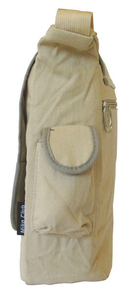 Decal Beige Canvas Messenger Bag - Serbags - 3
