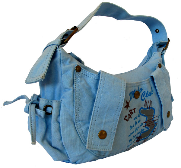 Fashionista Blue Pretty Handbag for Girls - Serbags - 2