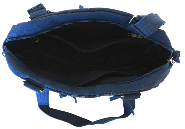 Fashionista Navy Blue Beautiful Handbag for Girls - Serbags - 5