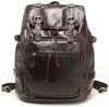 Vintage Italian Leather Backpack Casual Genuine Soft Leather