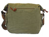 Green Vintage Shoulder Messenger Bag - Back View