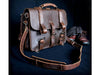Selvaggio Handmade Rugged Leather Briefcase & Backpack Heavy Duty - Serbags - 16