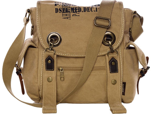 Heavy Duty Multi-pocket Canvas Satchel