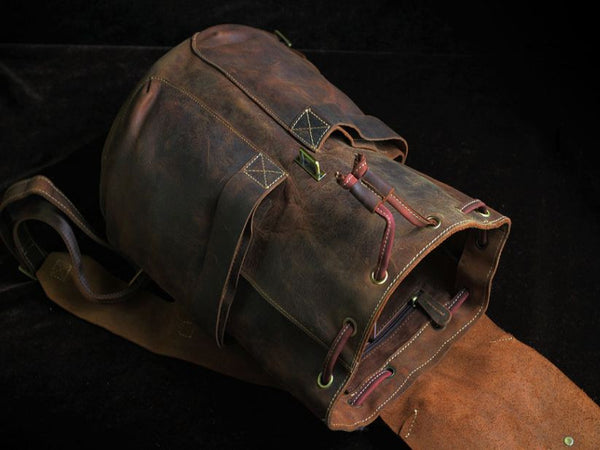 Vintage Leather Rucksack