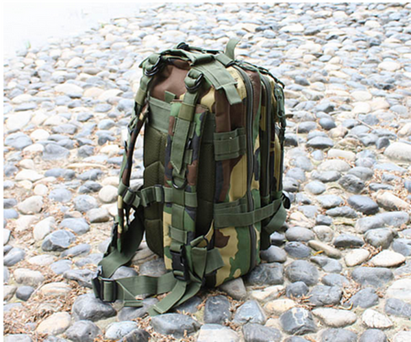 Jungle Camouflage Outdoor Hiking School Backpack Oxford Cloth Nylon - Serbags - 5