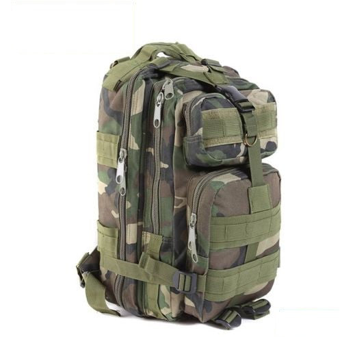 Jungle Camouflage Outdoor Hiking School Backpack Oxford Cloth Nylon - Serbags - 1