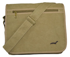 Khaki Classic Messenger Bag