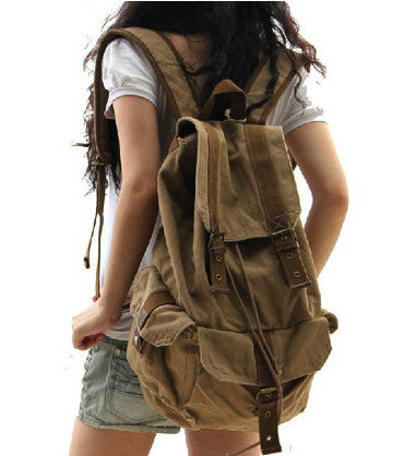 Classic Canvas Rucksack Backpack
