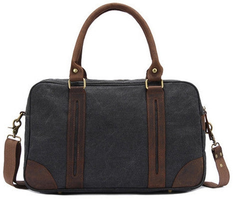 Leather Trimmed Weekender Bag