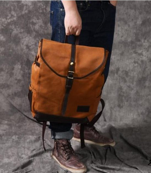 Genuine Leather City Backpack 15
