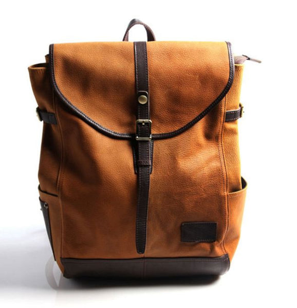 leather city backpack