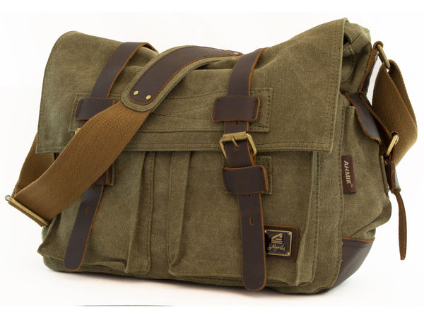 Military Rugged Canvas Messenger Bag - Serbags - 3