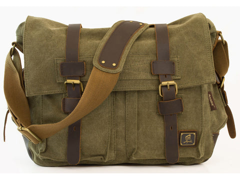 Military Rugged Canvas Messenger Bag